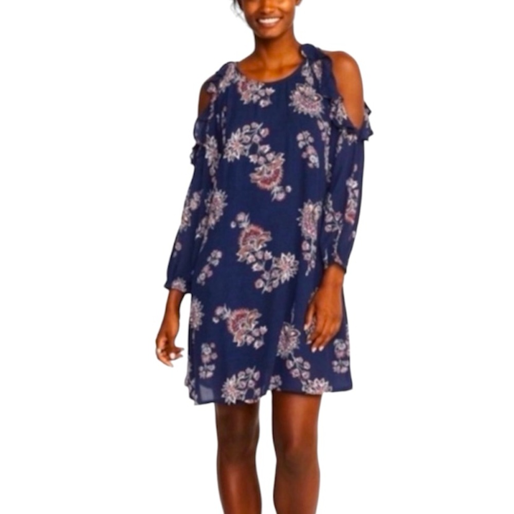 Old Navy Ruffle Cold Shoulder Long Sleeve dress